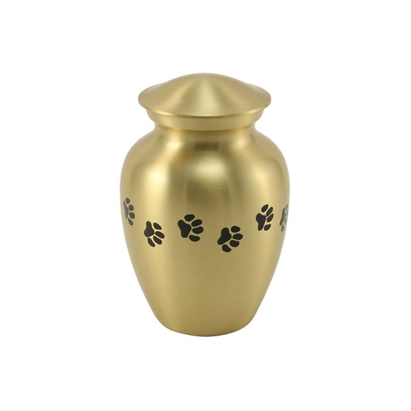 Gabrielle Paw Brass Medium Pet Urn