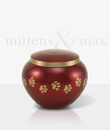 Noah Crimson Pet Urn - Mittens & Max, LLC