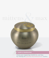 Pewter Brass Noah Medium Pet Urn