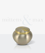 Pewter Brass Noah Small Pet Urn