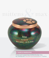 Raku Brass Noah Large Pet Urn