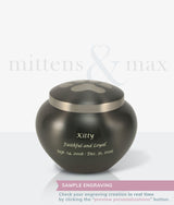 Slate Brass Noah Medium Pet Urn