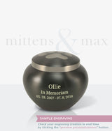 Slate Brass Noah Medium Pet Urn