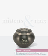 Slate Brass Noah Small Pet Urn