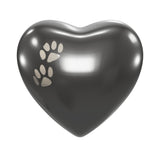 Slate Brass Amorette Heart Small Pet Urn