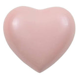 Pink Brass Amorette Pearl Heart Small Pet Urn