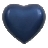 Blue Brass Amorette Heart Small Pet Urn