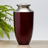 Ruby Red Metal Extra Large Pet Urn