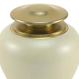 White Brass Extra Large Pet Urn