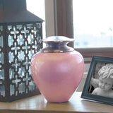 Pink Brass Mabel Extra Large Pet Urn
