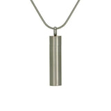 Pewter Stainless Steel Promise Zirconia Cylinder Pet Jewelry