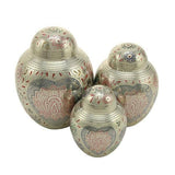 Silver Seraphina Floral Large Pet Urn