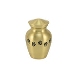 Gabrielle Paw Brass Small Pet Urn