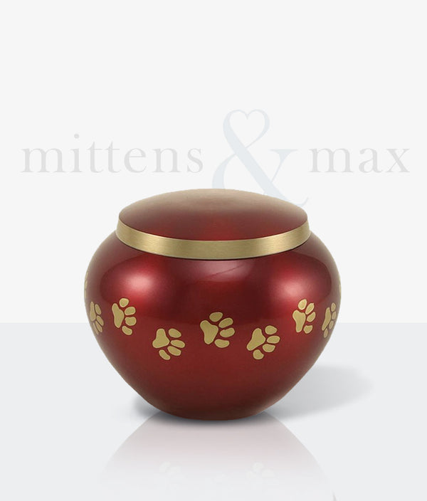 Noah Crimson Pet Urn - Mittens & Max, LLC