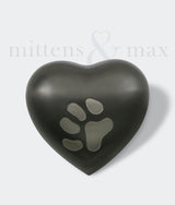 Slate Brass Noah Heart Pet Keepsake Urn