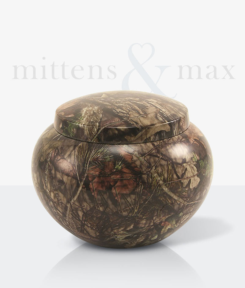 Noah Oak Camo Pet Urn - Mittens & Max, LLC