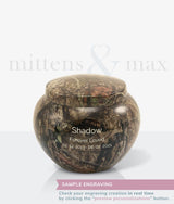 Noah Oak Camo Pet Urn - Mittens & Max, LLC