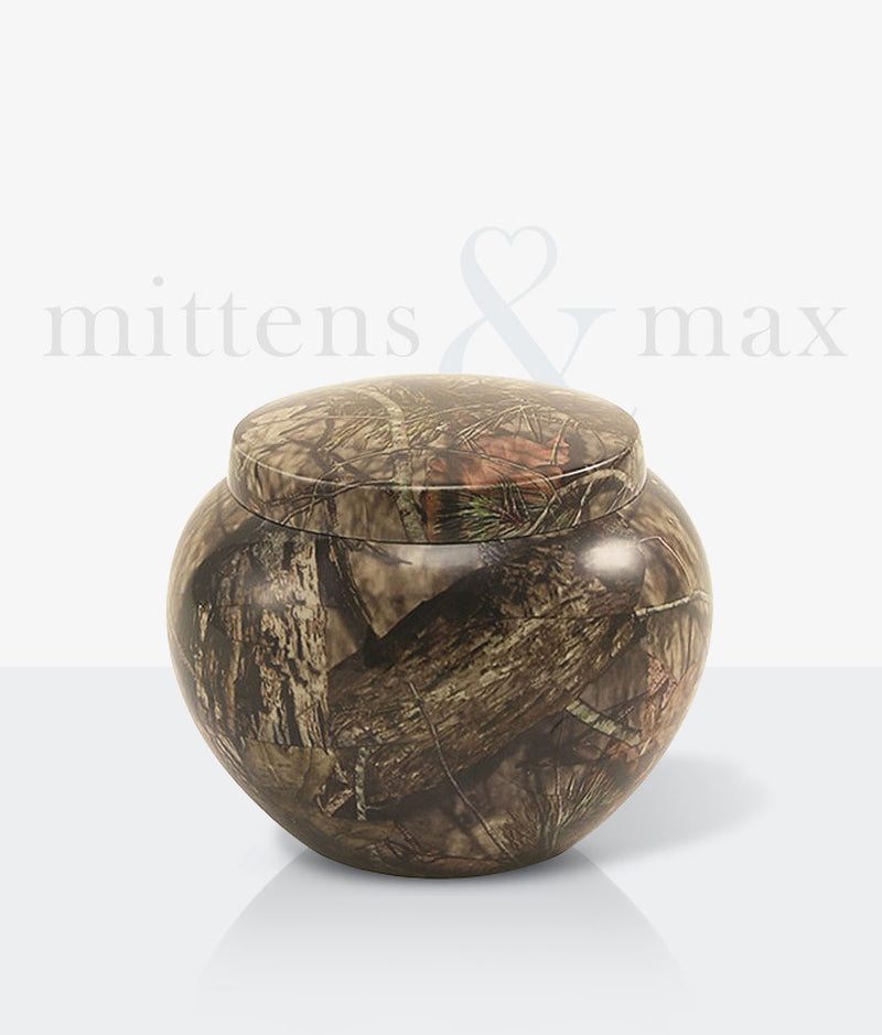 Noah Oak Camo Pet Urn - Mittens & Max, LLC
