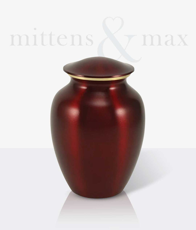 Red Brass Gabrielle Large Pet Urn