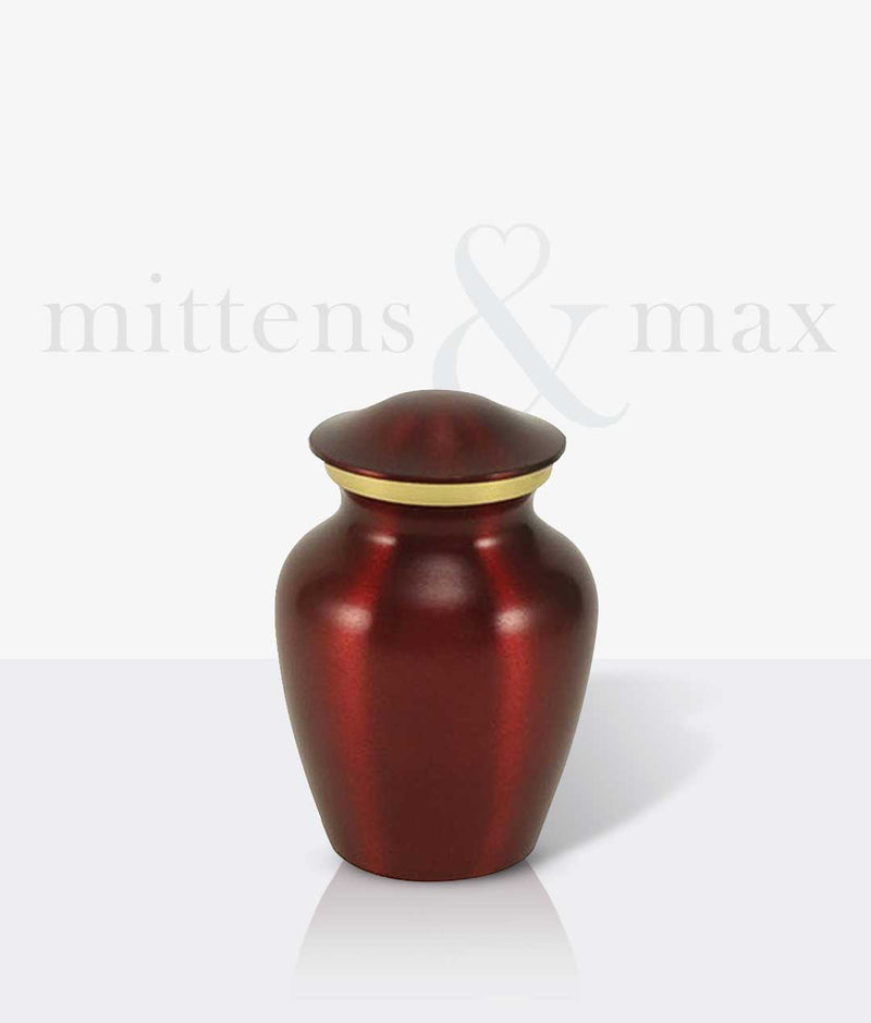 Red Brass Gabrielle Small Pet Urn