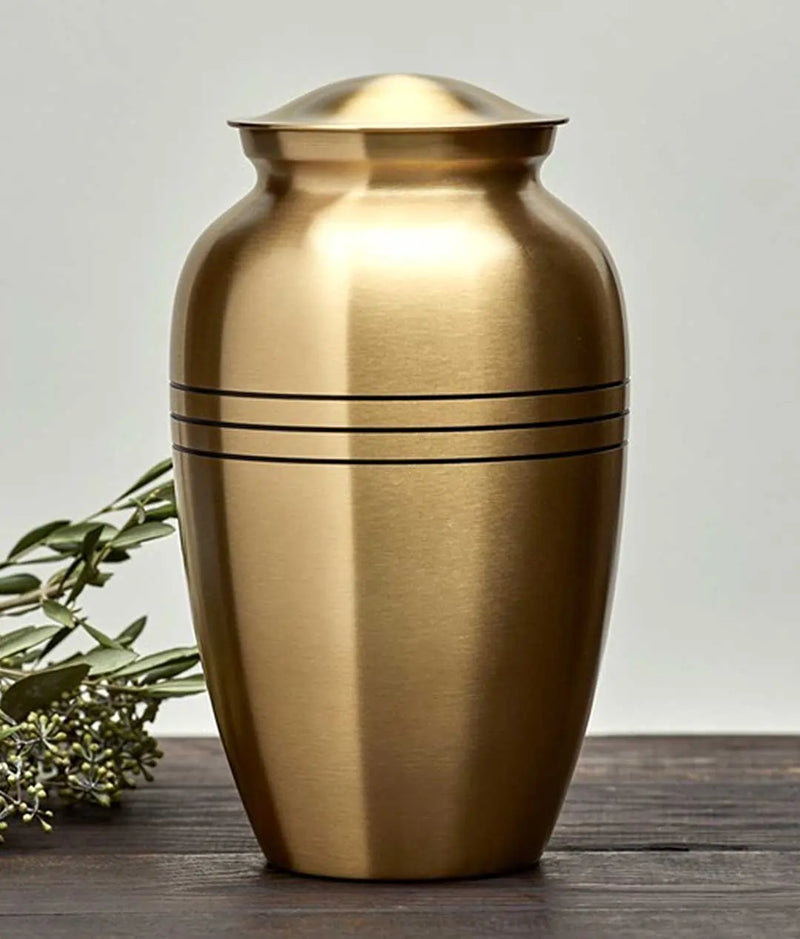 Bronze Brass Gabrielle Three Twine Extra Large Pet Urn