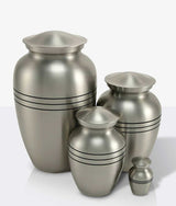 Pewter Brass Gabrielle Three Twine Urn Collection