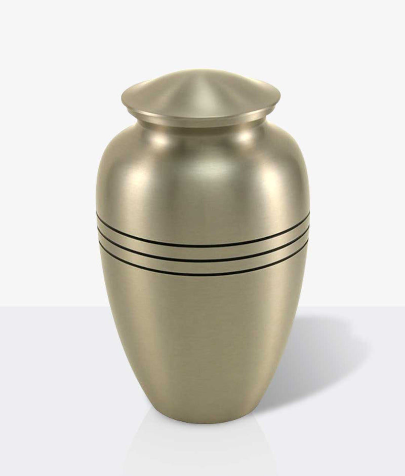 Pewter Brass Gabrielle Three Twine Large Pet Urn