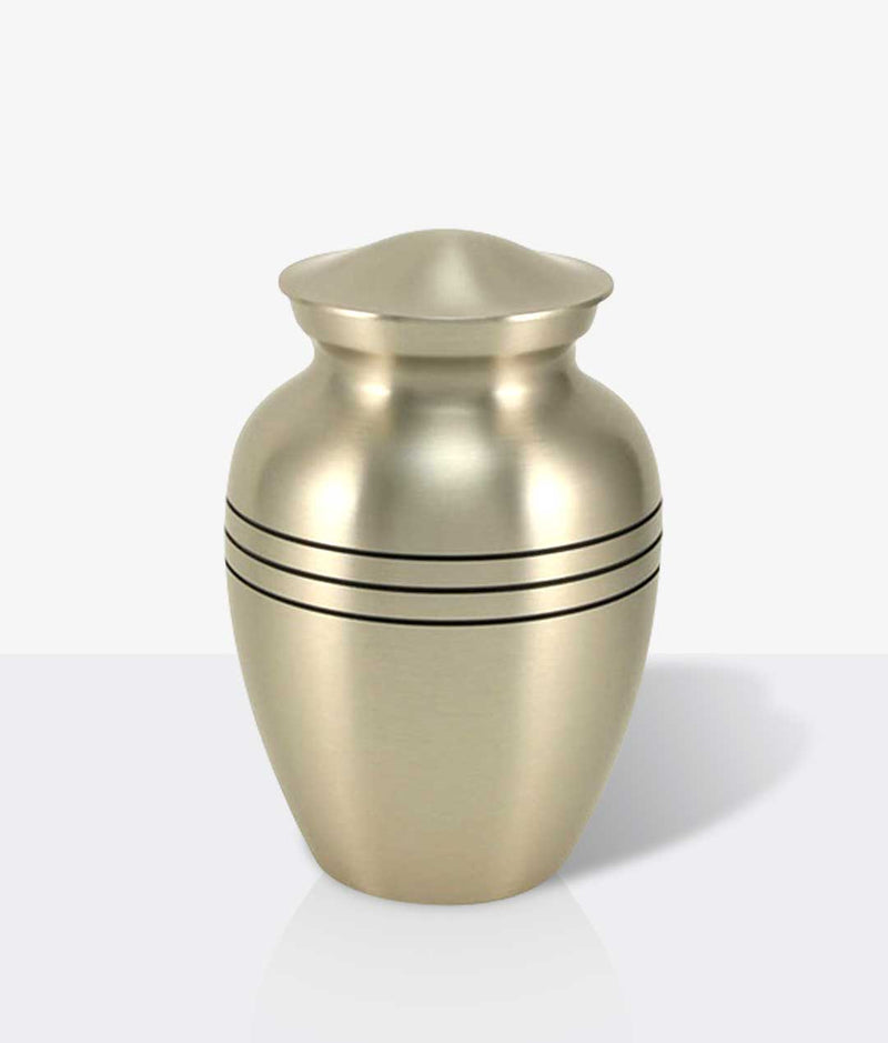 Pewter Brass Gabrielle Three Twine Large Pet Urn