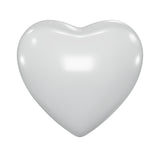 White Brass Amorette Pearl Heart Small Pet Urn