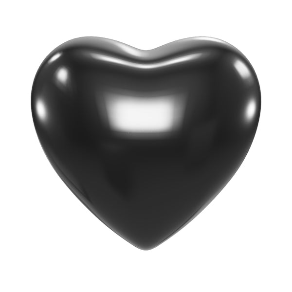 Black Brass Amorette Heart Small Pet Urn