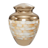 Mother of Pearl Brass Extra Large Pet Urn
