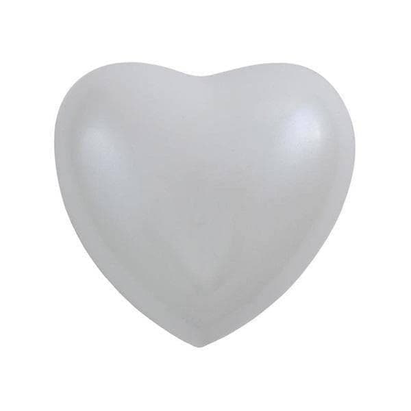 White Brass Amanda Pearl Heart Keepsake