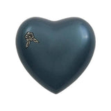 Blue Aluminum Amaranta Heart Keepsake