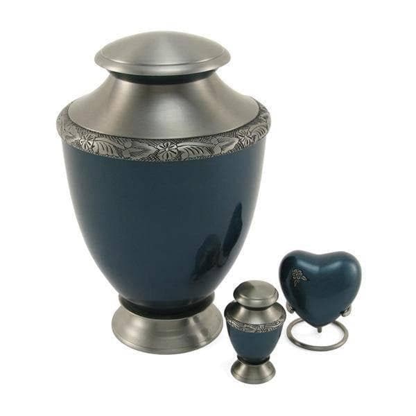 Blue Aluminum Amaranta Heart Keepsake