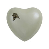 White Aluminum Amaranta Heart Keepsake