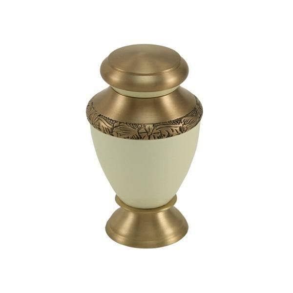 White Aluminum with Brass Amaranta Keepsake