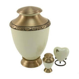 White Aluminum with Brass Amaranta Keepsake