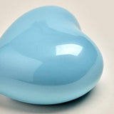 Blue Brass Amorette Pearl Heart Small Pet Urn