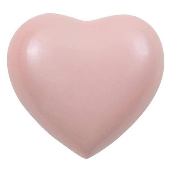 Pink Brass Amorette Pearl Heart Small Pet Urn 