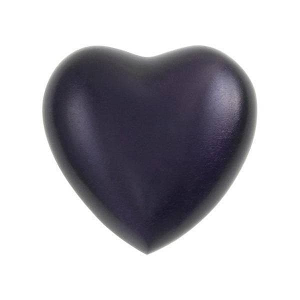 Purple  Aluminum Heart Pet Keepsake Urn