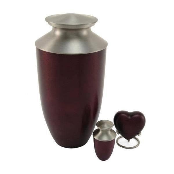 Red Metal Pet Keepsake Urn