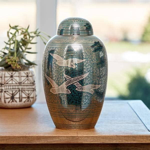 Brass Cremation Extra Large Pet Urn