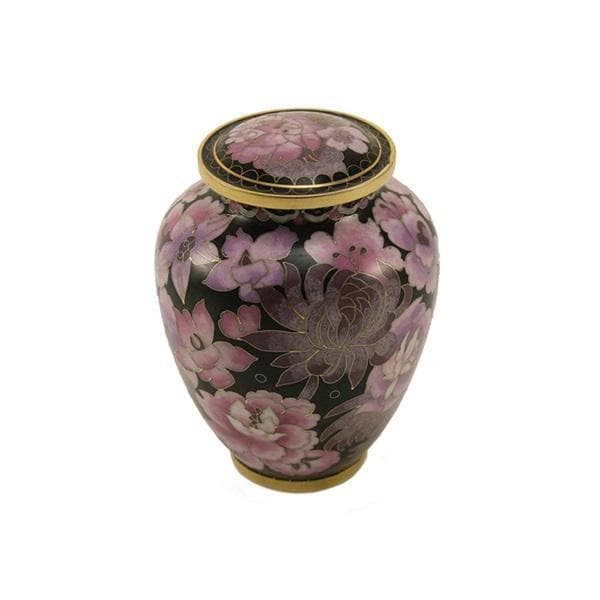 Floral Blush Cloisonné Medium Pet Urn