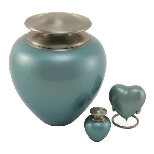 Green Brass Mabel Ocean Extra Large Pet Urn