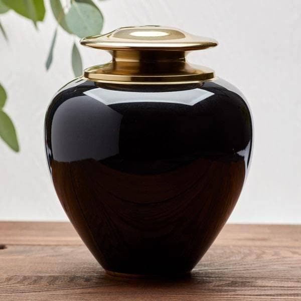 Black Brass Mabel Extra Large Pet Urn