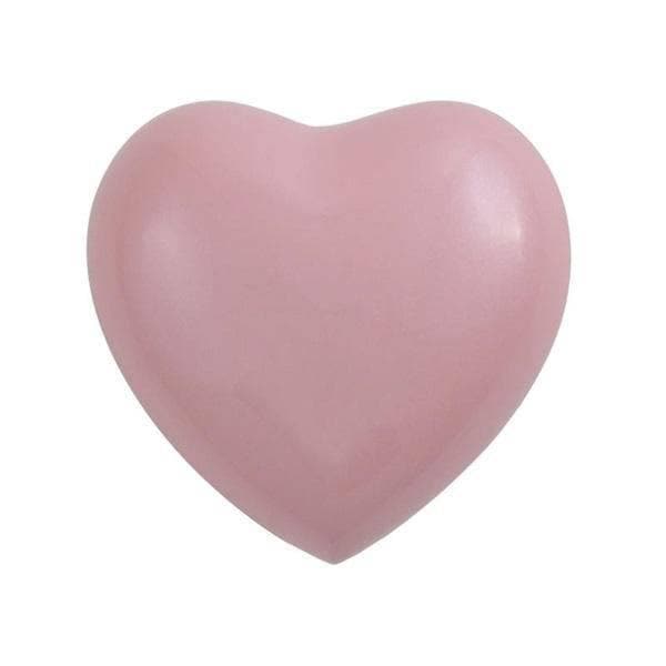 Pink Brass Mabel Heart Pet Keepsake Urn