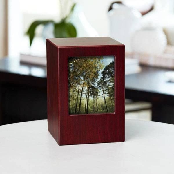 Cherry MDF Photo Box Extra Large Pet Urn