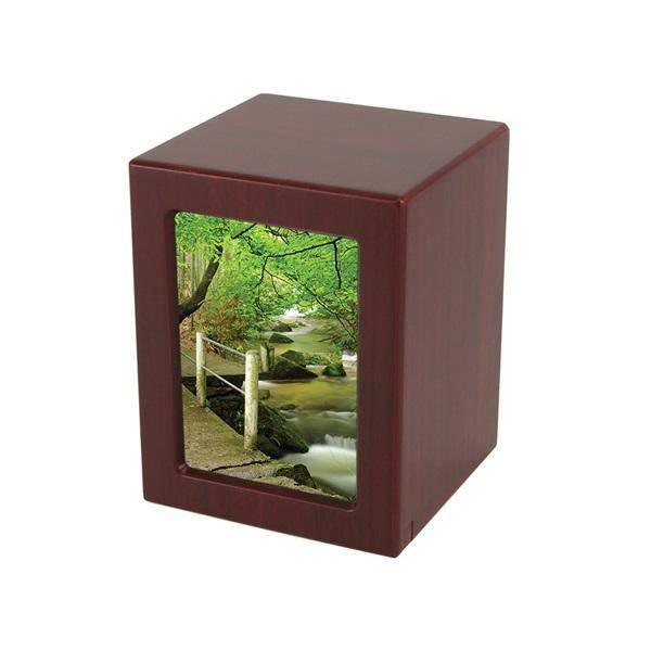 Cherry MDF Photo Box  Large Pet Urn