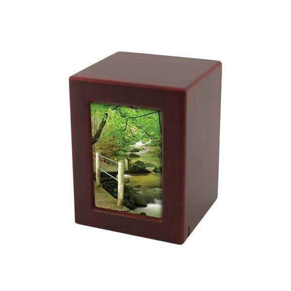 Cherry MDF Photo Box Medium Pet Urn