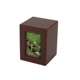 Cherry MDF Photo Box  Small Pet Urn